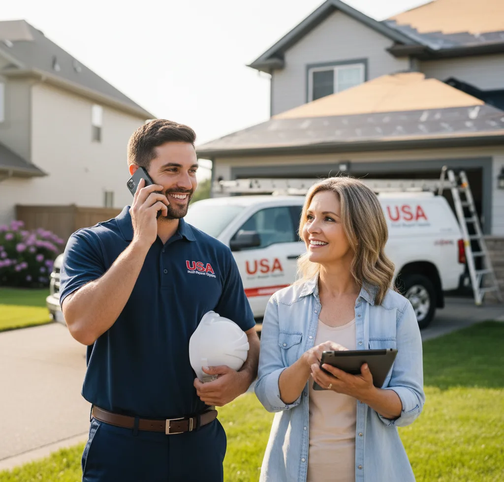USA Roof Repair Experts customer support in Fairmont